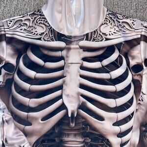 Skeleton hoodie with skull design